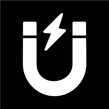 Mıknatıs simgesi. vektör illüstrasyonu