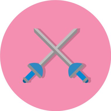 pembe kılıç vektör simgesi.