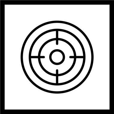 hedef simge vektör illüstrasyonu