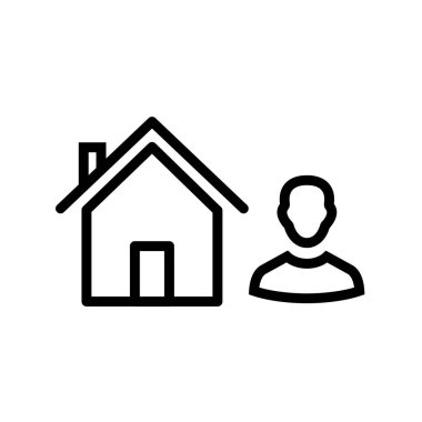 ev simgesi, vektör illüstrasyonu