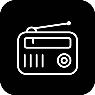 Modern müzik simgesinin vektör illüstrasyonu