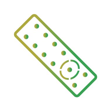 Vektör illüstrasyonu, uzaktan kumandanın basit simgesi