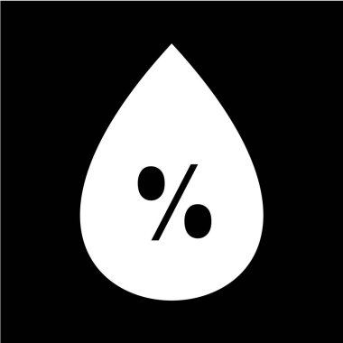 Su damlası ikonu. vektör illüstrasyonu