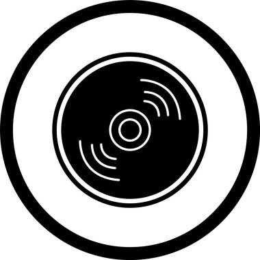 Disk Simgesini Moda Biçiminde İzole Edilmiş Arkaplanda Sıkıştır