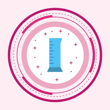 Moda Biçimli Silindir Simgesi İzole Arkaplan      