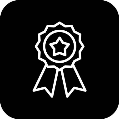 Bir yıldız simgesinin vektör illüstrasyonu