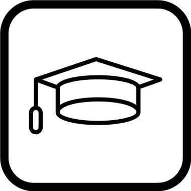 mezuniyet kapsülü vektör simgesi