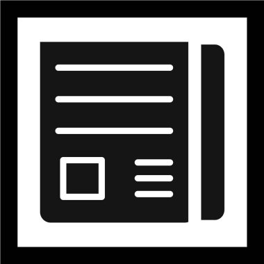 belge düz vektör simgesi