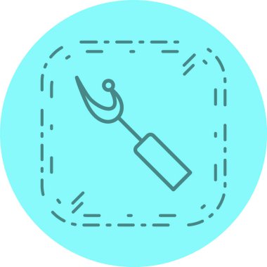 Yırtıcı Simgesi Moda Biçimi İzole Arkaplan