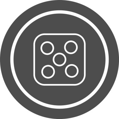 Zar Beş Simgesi Stili İzole Arkaplan