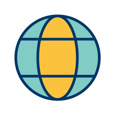 Modern simgenin düz tasarım vektör çizimi