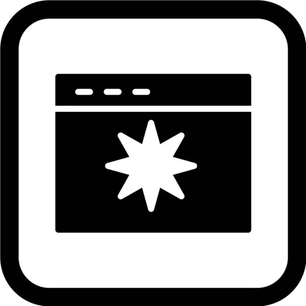 Ikona Wektora Projektowania Stron Internetowych — Wektor stockowy
