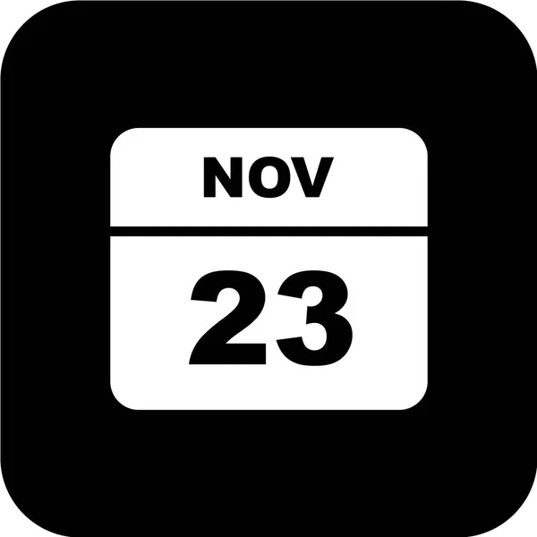 Calendrier Avec Date Novembre — Image vectorielle