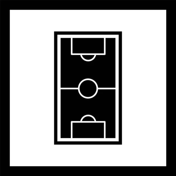 Иконка Стиля Футбольного Поля Изолированный Фон — стоковый вектор