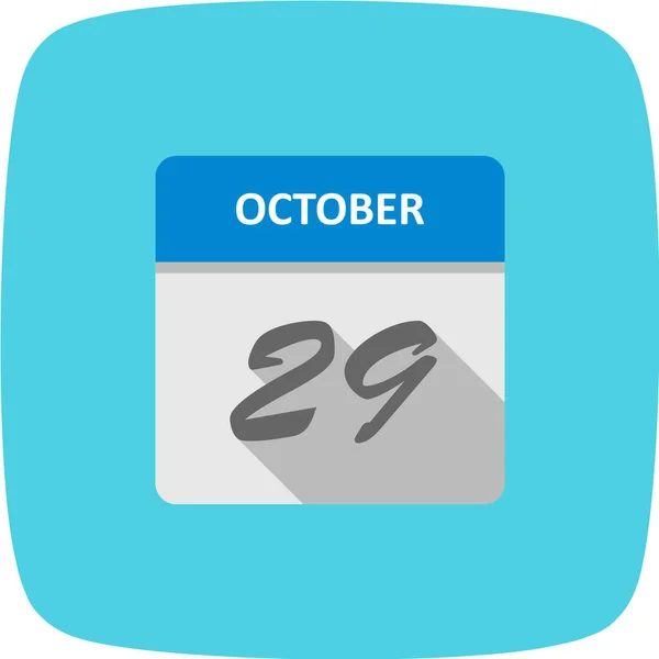 Calendar Date October — Stock Vector