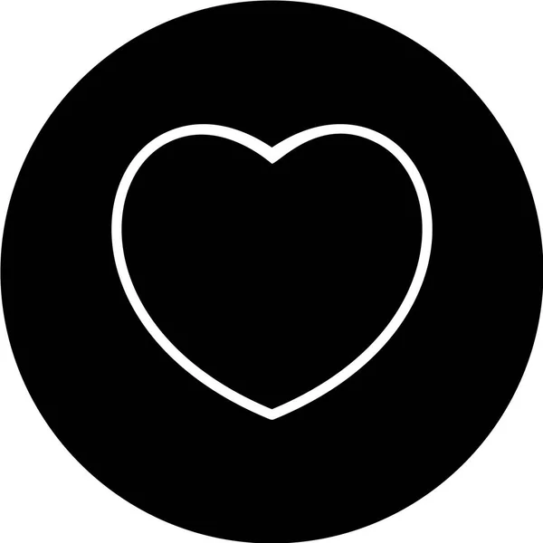 Διανυσματική Απεικόνιση Απλή Εικόνα Της Καρδιάς — Διανυσματικό Αρχείο