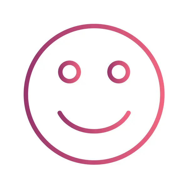 Icône Emoji Dans Style Mode Fond Isolé — Image vectorielle