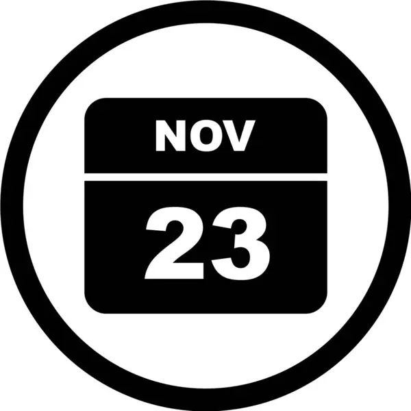 Calendar Date November — Stock Vector