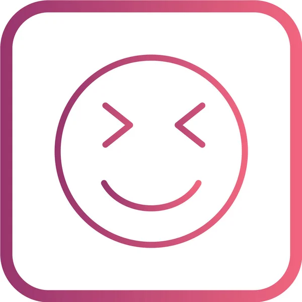 Emoji Ikon Divatos Stílusban Vektor — Stock Vector