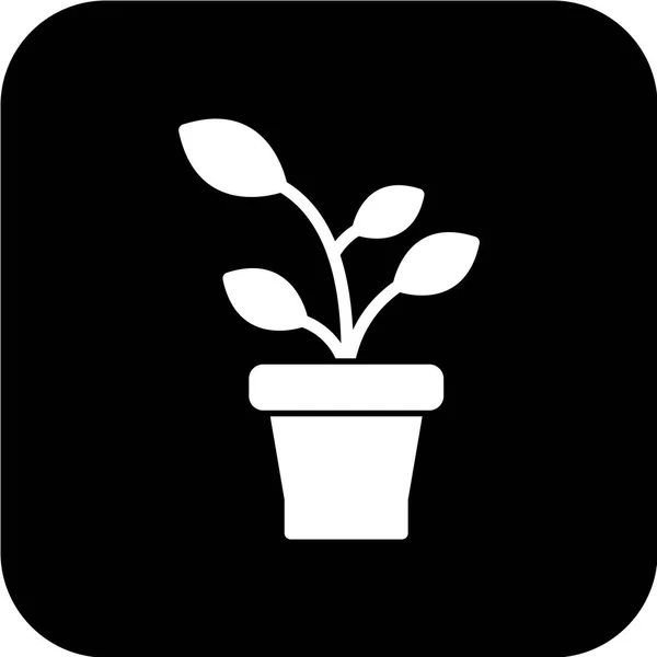 Planta Icono Web Vector Ilustración — Vector de stock