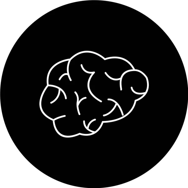 Εικονίδιο Εγκεφάλου Εικονογράφηση Διανύσματος — Διανυσματικό Αρχείο
