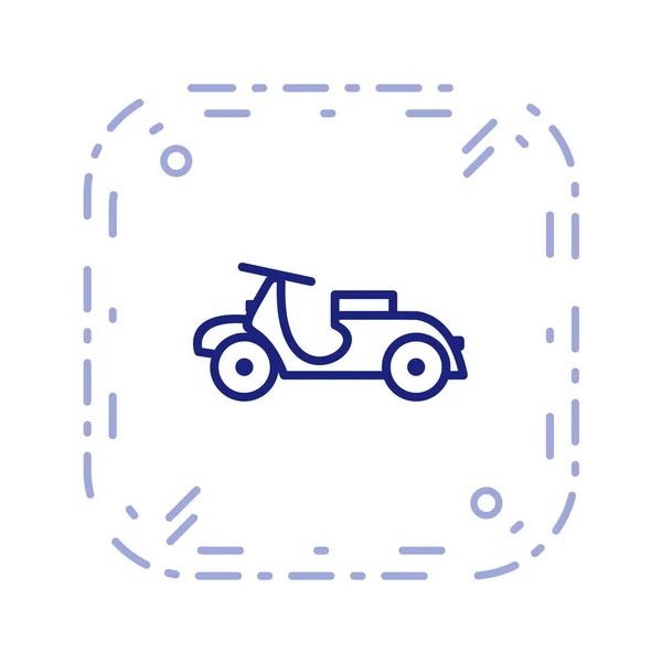 Scooter Icono Vector Ilustración — Archivo Imágenes Vectoriales