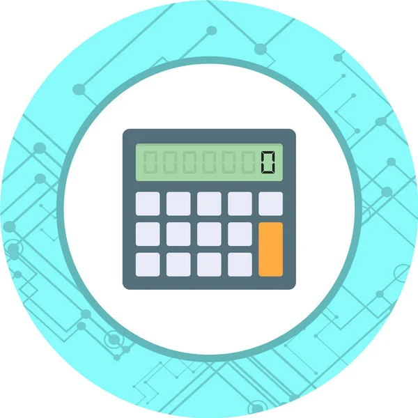 Icono Calculadora Ilustración Vectorial — Vector de stock