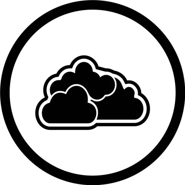 Ilustración Vectorial Icono Simple Las Nubes — Vector de stock