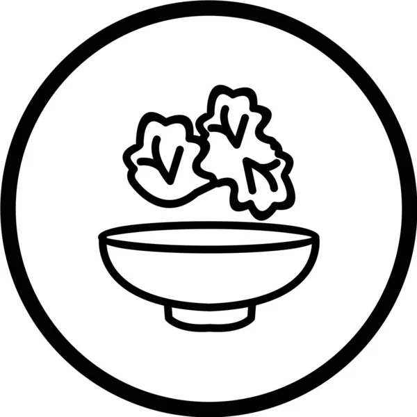 Ilustração Vetor Ícone Web Alimentar — Vetor de Stock