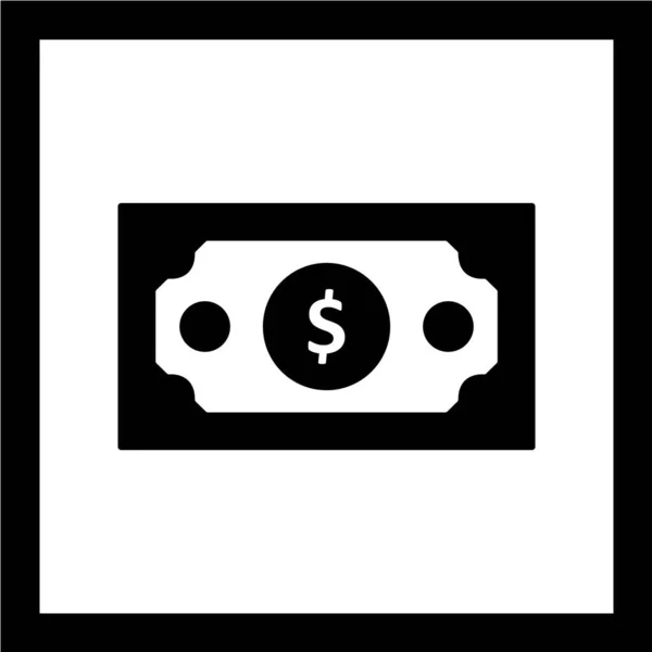 Ícone Dinheiro Financeiro Ilustração Vetorial —  Vetores de Stock