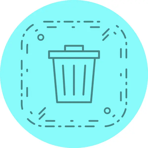 Απόβλητα Εικονιδίου Μοντέρνο Στυλ Απομονωμένο Φόντο — Διανυσματικό Αρχείο