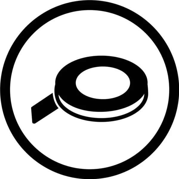 Векторна Ілюстрація Чорного Збільшувального Скла — стоковий вектор