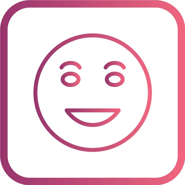 Smile Icon Vector Illustration — Stock Vector
