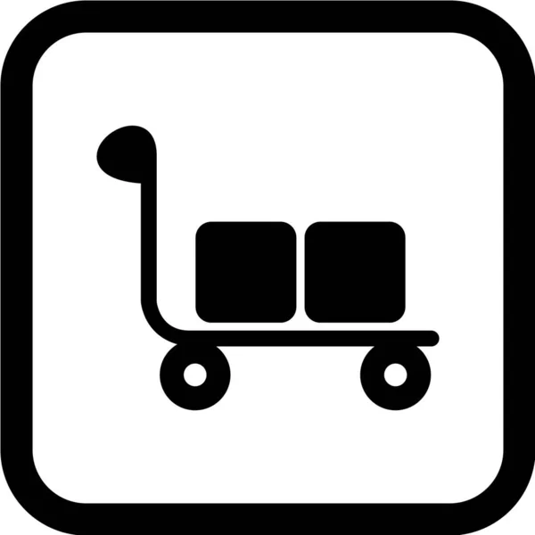 Carrinho Compras Icon Vector — Vetor de Stock