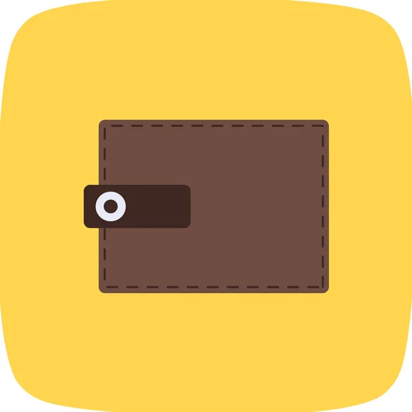 Brieftasche Mit Geldsymbol Vektorillustration — Stockvektor