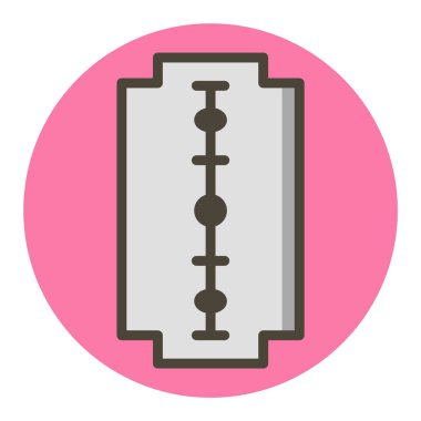 Bıçak Simgesi Moda Biçimi İzole Arkaplan