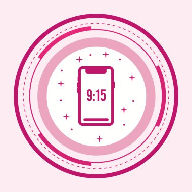 Moda Biçiminde Akıllı Aygıt Simgesi İzole Arkaplan