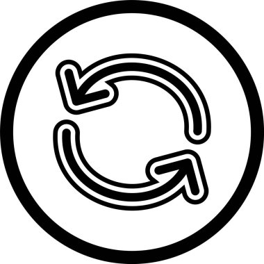 Simgeyi Moda Biçiminde Tecrit Edilmiş Arkaplanda Yeniden Yükle