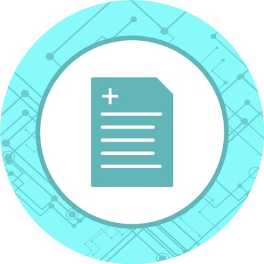 belge simgesi vektör illüstrasyonu