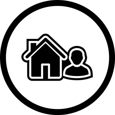 Moda Biçimli Ajan Simgesi İzole Arkaplan