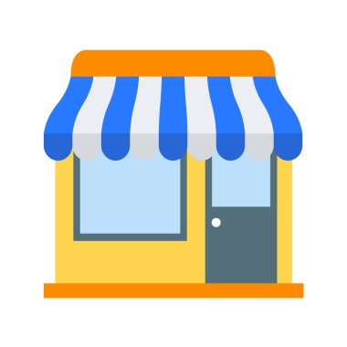 dükkan simgesi vektör illüstrasyonu