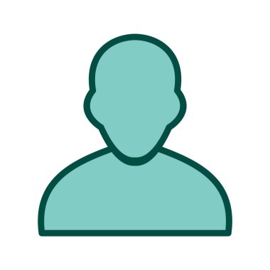 Moda Biçimli Avatar Simgesi İzole Arkaplan