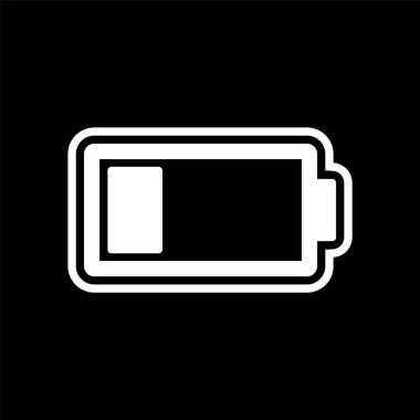 Düşük Batarya Simgesi Moda Tarzı İzole Arkaplan