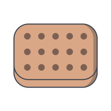  Gıda ve içecek Web ikonu vektör illüstrasyonu