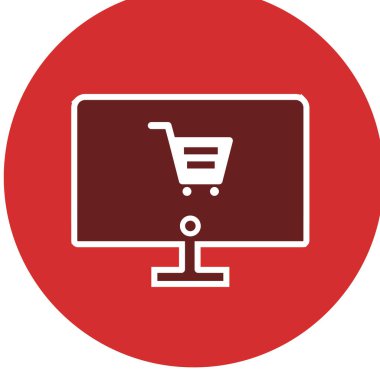 Bilgisayar simgesinin vektör illüstrasyonu