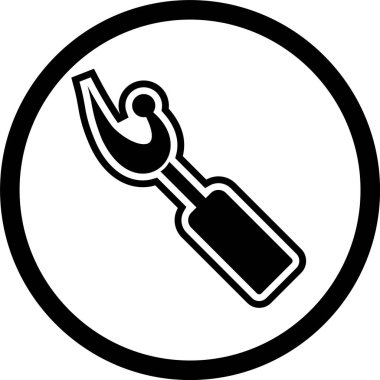 Yırtıcı Simgesi Moda Biçimi İzole Arkaplan