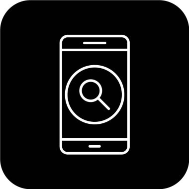 Modern telefon simgesinin vektör illüstrasyonu 