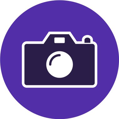 Modern b 'nin vektör illüstrasyonu kamera simgesinden yoksun