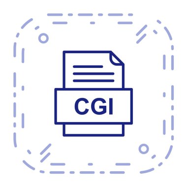 dosya biçimi simgesi, vektör illüstrasyonu 