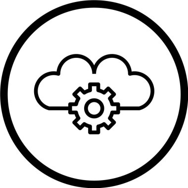 bulut vektör illüstrasyonu 